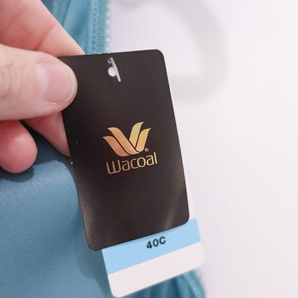 NEW Wacoal Basic Beauty Spacer Underwire T-Shirt Bra Size 40 C Teal Blue - Picture 5 of 6